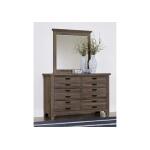 LMCO Bungalow Home Double Dresser Folkstone with Mirror
