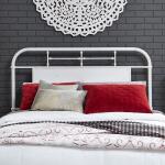 Vintage Series Metal Headboard - White