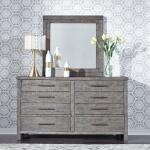 Modern Farmhouse 8 Drawer Dresser and Mirror