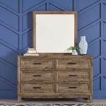 Ridgecrest 6 Drawer Dresser and Mirror