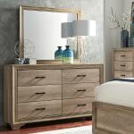 Sun Valley 6 Drawer Dresser and Mirror