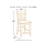 Caitbrook Counter Height Upholstered Bar Stool - Image 5