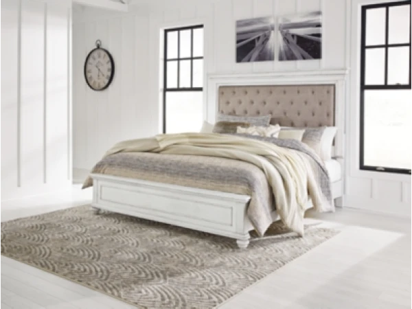 Kanwyn Queen Upholstered Panel Bed - Image 9