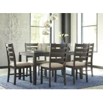 Rokane Dining Table and Chairs (Set of 7)