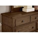 Artisan & Post Cobblestone Oak Bureau 9 Drawer with Mirror - Image 3