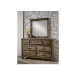 Maple Road Triple Dresser - 7 Drawers with Mirror - Image 2