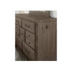Sawmill Saddle Grey 7 Drawer Storage Dresser with Mirror - Image 3