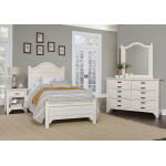 Bungalow Home 6 Drawer Double Dresser and Mirror - Lattice - Image 6