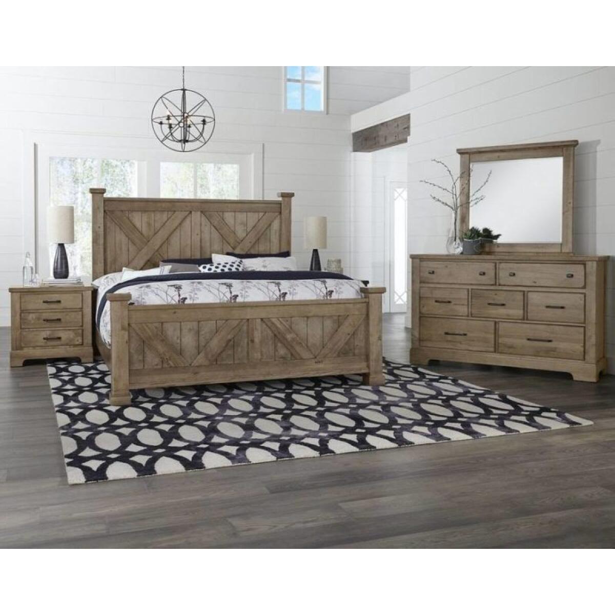 Artisan & Post Cool Rustic Stone Grey Dresser with Mirror  Noah's Home  Furnishings