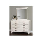 Bungalow Home 6 Drawer Double Dresser and Mirror - Lattice - Image 4