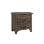 LMCO Bungalow Home 2 Drawer Nightstand Folkstone