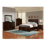 Bonanza Merlot 8 Drawer Storage Dresser and Mirror - Image 2