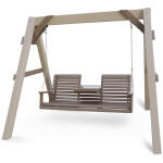 Vinyl A-Frame & Rollback 5' Settee Swing