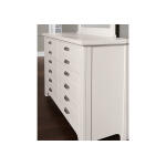 Bungalow Home 6 Drawer Double Dresser and Mirror - Lattice - Image 2