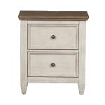 Heartland 2 Drawer Night Stand w/ Charging Station