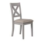Thornton 7 Piece Rectangular Leg Dining Set in Russet and Grey - Image 3