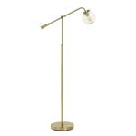Antique Brass Contemporary Floor Lamp