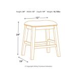Caitbrook Counter Height Upholstered Bar Stool - Image 5