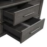 Modern Farmhouse 66 Inch Entertainment Console in Charcoal - Image 8