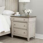 Ivy Hollow 3 Drawer Bedside Chest w/ Charging Station