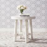 Modern Farmhouse Splay Leg Round End Table - Image 5
