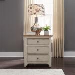 Farmhouse Reimagined 3 Drawer Night Stand w/ Charging Station - Image 2