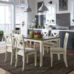 Thornton 7 Piece Rectangular Dining Set in Cream