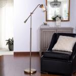 Antique Brass Contemporary Floor Lamp - Image 2