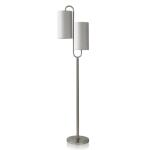 Brushed Steel Contemporary Floor Lamp