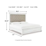 Kanwyn Queen Upholstered Panel Bed - Image 5