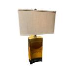 Gold Cream Lamp Set of 2