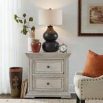 Big Valley 2 Drawer Night Stand with Charging Station - Image 3