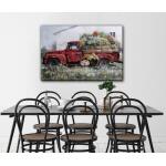 Red Truck With Blooms - Image 2