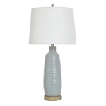 Spa Blue Ceramic Table Lamp