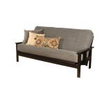 #6000 276 Coil Hinged Full-size Futon Mattress in Marmont Thunder