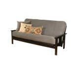 #6000 276 Coil Hinged Full-size Futon Mattress in Marmont Thunder