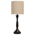 Oiled Bronze Metal Accent Table Lamp