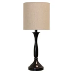 Oiled Bronze Metal Accent Table Lamp