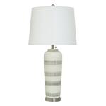 Gray Ivory Ceramic Table Lamp