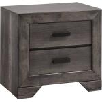 Nathan Gray Oak Nightstand