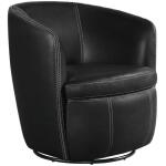 Vito Pebble Swivel Chair Black