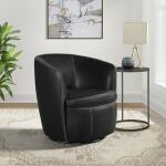 Vito Pebble Swivel Chair Black - Image 2