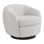 Chanel Swivel Chair in Bristo White