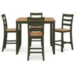 Gesthaven 5 pc Counter Height Dining Set in Green - Image 4