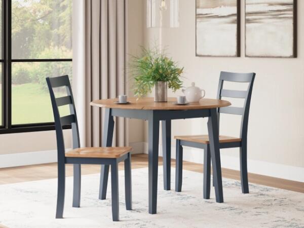 Gesthaven 3 pc Dining Set in Blue