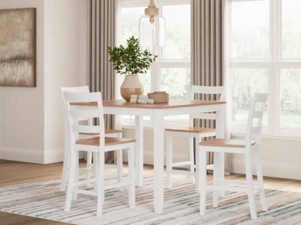 Gesthaven 5 pc Counter Height Dining Set in White