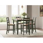 Gesthaven 5 pc Counter Height Dining Set in Green