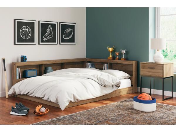 Deanlow Full Bookcase Storage Bed