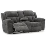 Frohn Graphite Reclining Loveseat with Console - Image 4