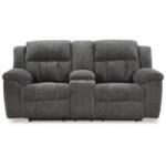 Frohn Graphite Reclining Loveseat with Console - Image 3